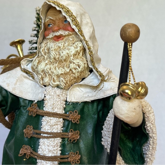 Clothtiques Possible Dreams 1988 Toy Sack Santa Green Robe 713042 Santa Figurine - Picture 8 of 16